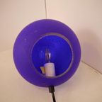 Vintage W.L.P Leuchten Duitsland Ei Lamp Blauw thumbnail 4