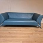 50% Korting Rolf Benz 322 - Petrol Leder - 3 Zits - Showroom thumbnail 5