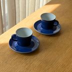 Set Of 2 Cobalt Blue Vintage Cups thumbnail 4