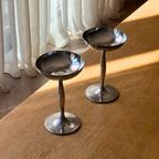 Set Of 4 Silver-Plated Tall Goblets thumbnail 5