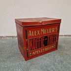 Alex Meijer's Koffie Blik Theeblik Winkelblik Antiek Blik thumbnail 8
