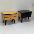 Set Midcentury Nachtkastjes Vintage Jaren 60 thumbnail 4