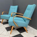 Pair Smidek Chairs 1960S Reupholstered thumbnail 2