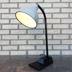 Antieke Bureaulamp Emaille Kap thumbnail 6