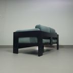 Two-seat Sofa “bastiano” From Afra & Tobia Scarpa For Gavina, Italy 60s. Black Solid Wood Frame A thumbnail 10