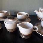 Mid Century Vintage Gerzit West Germany Koffie Of Thee Servies. 15 Delig. thumbnail 8