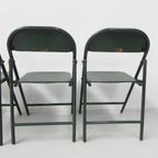 Set Van 4 Industriële Stalen Klapstoelen Du-Al Dare Inglis thumbnail 16