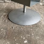 Sculptural Modern Side Table And Magazine Rack With Glass Top thumbnail 3