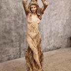 Oud Stenen Tuinbeeld Franse Sculptuur 175 Cm Hoog thumbnail 5