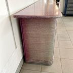 Roberti Rattan Roze/Paars Dressoir - Jaren 90 thumbnail 8