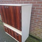 Jaren 70 Palissander Fineer Kast Vintage Design. thumbnail 4