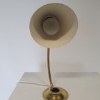 Mid-Century Brass Big Button Table Lamp thumbnail 5