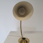 Mid-century Brass Big Button Table Lamp thumbnail 5