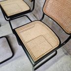 Set Van 6 Cesca Stoelen Marcel Breuer Stijl Webbing Stoelen thumbnail 17