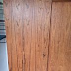 Mid Century Pallisander Fineer Klerenkast 4 Deurs Deens thumbnail 7