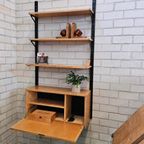 Vintage Wallunit Wandkast Kast Wandsysteem Klepkast thumbnail 3