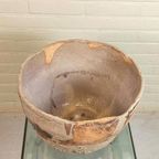 Grote Handgemaakt Keramische Wabi Sabi Schaal / Pot thumbnail 15