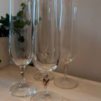 Hoge Kristallen Vintage Champagne Glazen thumbnail 4