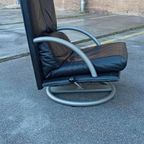 Vintage Rolf Benz Leren Swivel Fauteuil, Torino Bmp thumbnail 6