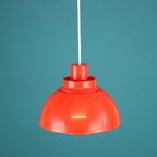 Iconische Rode Plastic Space Age Lamp Van Nordisk Solar Compagny Ontworpen Door K. Kewo *** Jaren thumbnail 10