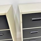 Set Of 2 Chest Of Drawers Black And White , 1970S thumbnail 9