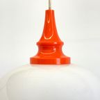 Space Age Hanglamp Met Melk Glas Bol thumbnail 12