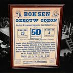 Authentieke Boks Poster, Boks Affiche Van Wedstrijden 1952👊 thumbnail 2