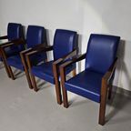 4 X Hugues Chevalier Conference Ying Bridge Chair / Leather thumbnail 11