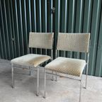 Paar Vintage Chromen Stoelen, 1970 thumbnail 2
