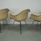Set Van 3 Fiberglass Dax Armchairs Eames For Herman Miller / Vitra thumbnail 15