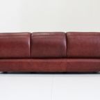Vintage Sapporo Italiaanse Leren Sofa Mobil Girgi Jaren 70 thumbnail 6