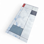 Large Mondrian Mirror / Can Be Used Vertically Or Horizontally / Facet Cut / thumbnail 8