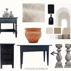 Mooie Oude Wandtafel / Sidetable Restyle Off Black thumbnail 2