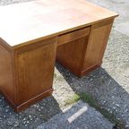 Vintage Eikenhouten Bureau thumbnail 7