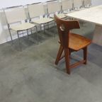 Brutalist Vintage Eiken Stoelen Jaren 60 thumbnail 8