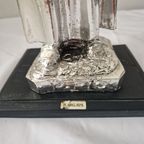 Italian Padre Pio Sculpture Silver Plated Argenti 925 Rare thumbnail 7