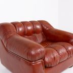 1970’S Vintage Italian Design Lounge Armchair / Fauteuil Met Poef With Pouf thumbnail 9