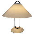 Pop Art / Space Age Design - Mushroom Lamp With White Plexi Shade And Metal Base thumbnail 3