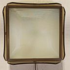 Vintage Italiaans Gerookt Glas Plafondlamp / Wandlamp thumbnail 14