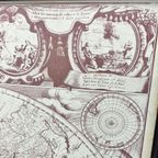 Vintage Wereldkaart / World Map In Houten Kader thumbnail 6