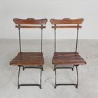 Set Van 2 Klapstoelen, Terrasstoelen, Jaren 30 thumbnail 4