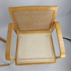 Beech Wood And Webbing Chair By Olivo Pietro Italy 1970S thumbnail 6