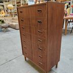 Vintage Ladekast, 7 Lades, Deens, Teak, 1960'S thumbnail 4