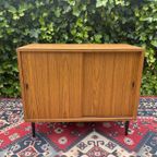 Vintage Fineer Kastje Kast Sideboard Tv Audio Meubel thumbnail 5