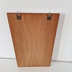 Vintage Spiegel Wandspiegel Teak Jaren 60 Sleutelkastje thumbnail 4
