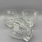 Set Vintage Cocktailglaasjes Print Wit 3 Stuks thumbnail 4
