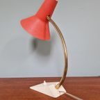 Vintage Gelede Metalen Bureaulamp, Jaren 60 thumbnail 7