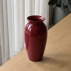 Vintage Porcelain Burgundy Vase thumbnail 5