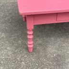 Antiek Roze Tafeltje Salontafel Bijzettafel Brocante thumbnail 5