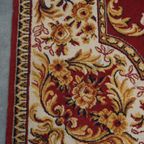 Rood Oosters Vloerkleed Met Onder Andere Gele Bloemen 285x200cm thumbnail 5